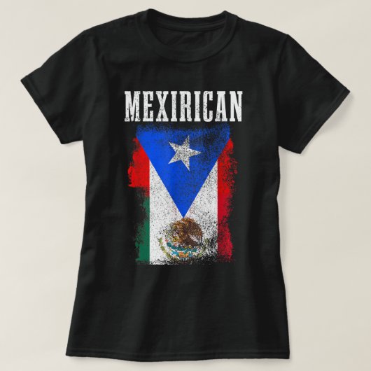 Mexicaanse Puerto Rican Mix Mexico Puerto Rico Pri T-shirt (Design voorkant)