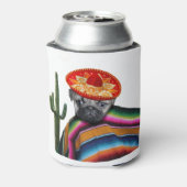 Mexicaanse pug dog koelbox blikjeskoeler (Blikje Achterkant)