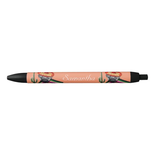 Mexicaanse Pug Oranje gepersonaliseerde pen (Voorkant)