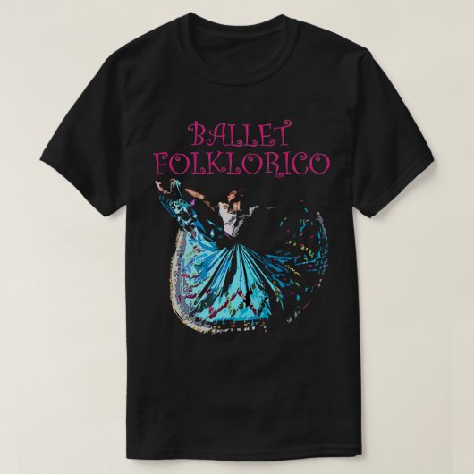 Mexicaanse radiale ballet Folklorico T-shirt (Design voorkant)