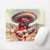 Mexicaanse Red Chili Pepper gitarist