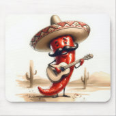 Mexicaanse Red Chili Pepper gitarist Muismat (Voorkant)