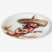 Mexicaanse Red Chili Pepper gitarist Papieren Bordje (Gekanteld)