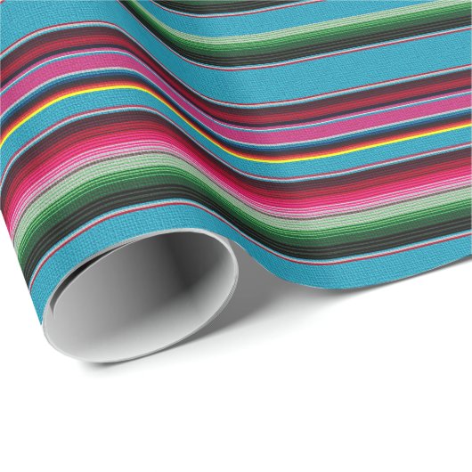 Mexicaanse regenboogstripes cadeaupapier (Rol Hoek)