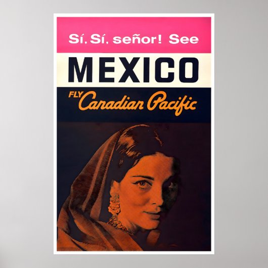 Mexicaanse Reisposter Canadese Pacifische Kunst Me Poster (Voorkant)