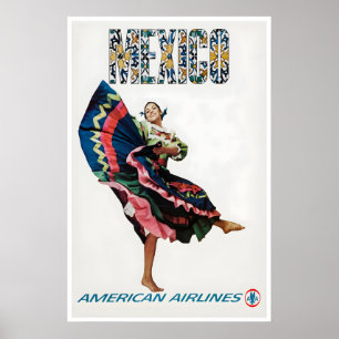 Mexicaanse Reisposter Mexicaanse Folkloristische D Poster