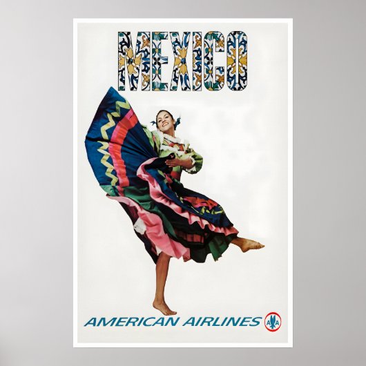 Mexicaanse Reisposter Mexicaanse Folkloristische D Poster (Voorkant)