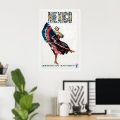 Mexicaanse Reisposter Mexicaanse Folkloristische D Poster (Thuiskantoor)