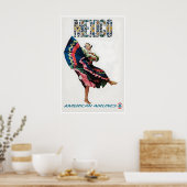 Mexicaanse Reisposter Mexicaanse Folkloristische D Poster (Keuken)