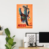 Mexicaanse Reisposter Mexicaanse Kunst Cactus Prin Poster (Thuiskantoor)