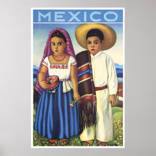Mexicaanse Reisposter Mexicaanse Kunst Kinderen Pr Poster