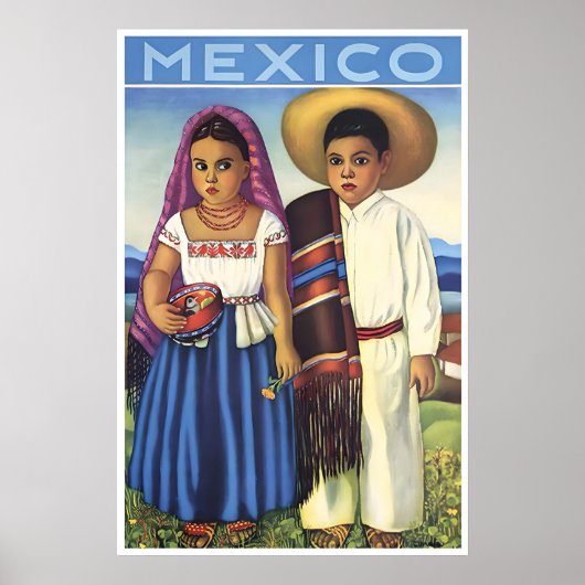 Mexicaanse Reisposter Mexicaanse Kunst Kinderen Pr Poster (Voorkant)