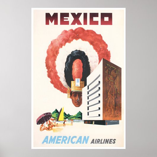 Mexicaanse Reisposter Mexicaanse Print Amerikaanse (Voorkant)