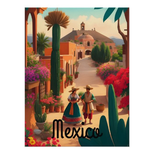 Mexicaanse Reisposter Perfect Poster (Voorkant)