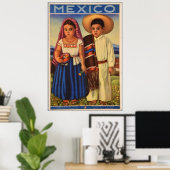 Mexicaanse reisposter poster (Thuiskantoor)