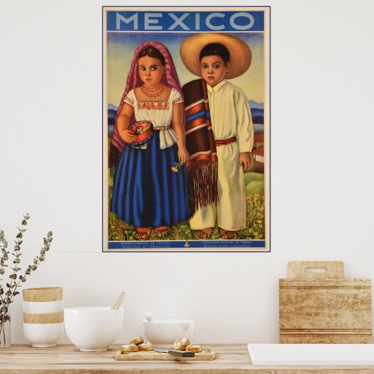 Mexicaanse reisposter poster (Keuken)