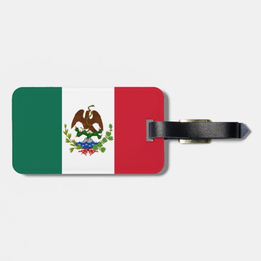 Mexicaanse Republiek Vlag: 1824-1835, Santa Anna Bagagelabel (Achterkant horizontaal)