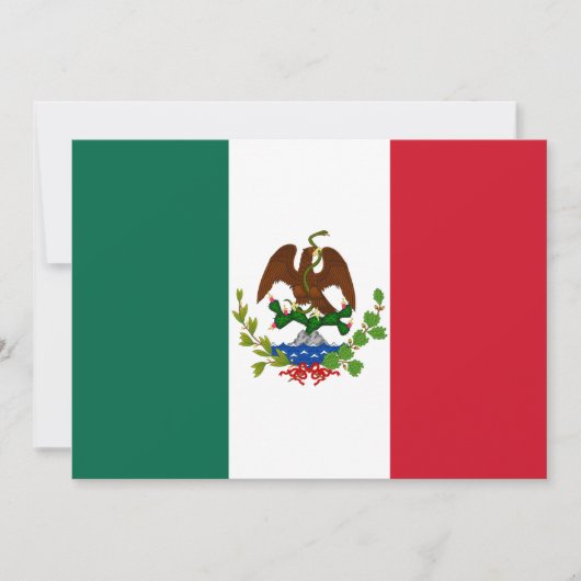 Mexicaanse Republiek Vlag: 1824-1835, Santa Anna Feestdagenkaart (Voorkant)