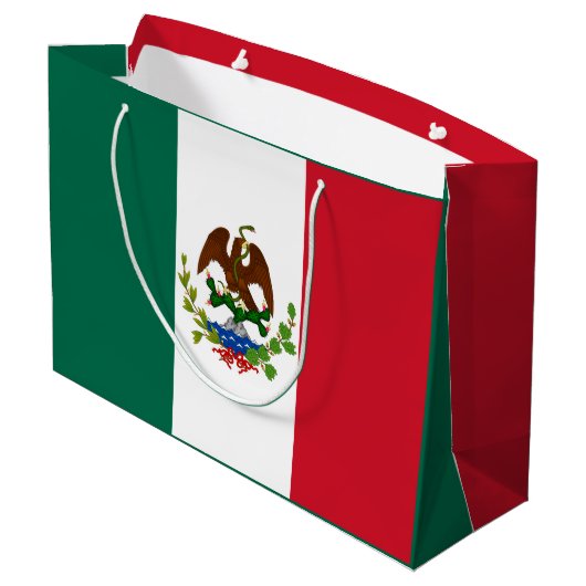 Mexicaanse Republiek Vlag: 1824-1835, Santa Anna Groot Cadeauzakje (Achterkant Gekanteld)