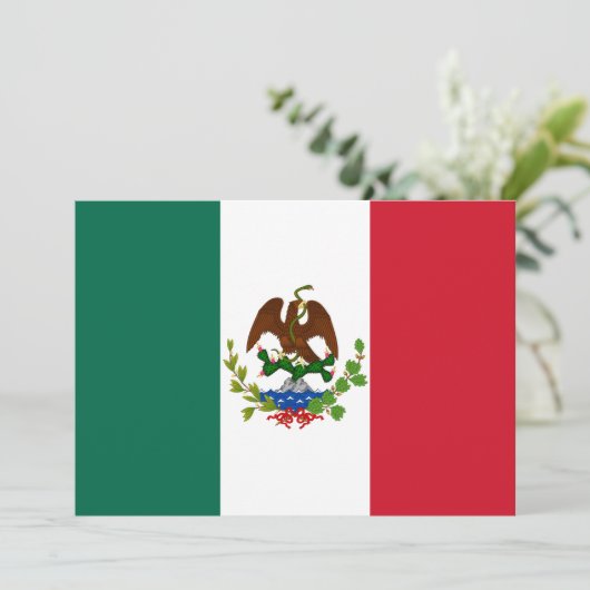 Mexicaanse Republiek Vlag: 1824-1835, Santa Anna Kaart (Staand voorkant)