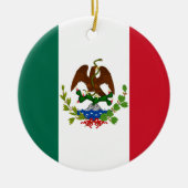 Mexicaanse Republiek Vlag: 1824-1835, Santa Anna Keramisch Ornament (Voorkant)