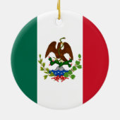 Mexicaanse Republiek Vlag: 1824-1835, Santa Anna Keramisch Ornament (Achterkant)
