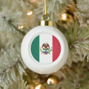 Mexicaanse Republiek Vlag: 1824-1835, Santa Anna Keramische Bal Ornament