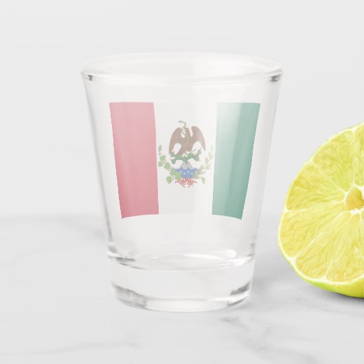 Mexicaanse Republiek Vlag: 1824-1835, Santa Anna Shot Glas (Achterkant)