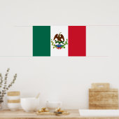 Mexicaanse Republiek vlag 1835, Mexicanos Latino Poster (Keuken)