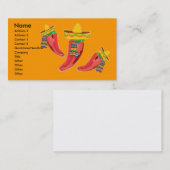 Mexicaanse Restaurant Business Profile Card Visitekaartje (Voorkant / Achterkant)