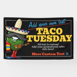 Mexicaanse Restaurant Food Truck Taco dinsdag Spandoek