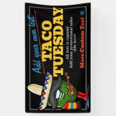 Mexicaanse Restaurant Food Truck Taco dinsdag Spandoek (Verticaal)