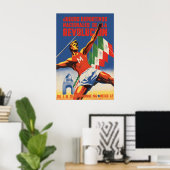 Mexicaanse Revolutie Spellen Poster Oud WW2 (Thuiskantoor)