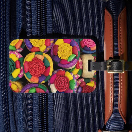 Mexicaanse rieten bagagelabel (Voorkant Insitu 4)