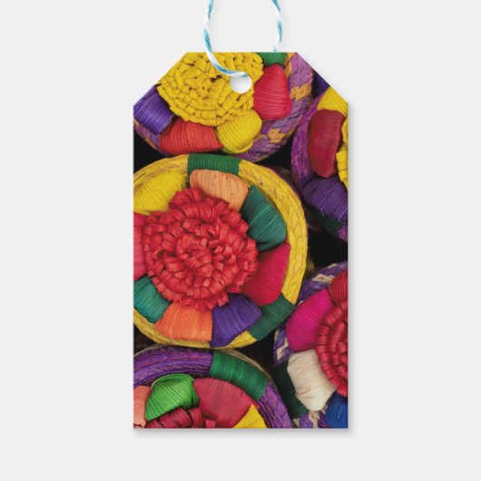 Mexicaanse rieten dozen cadeaulabel (Voorkant)