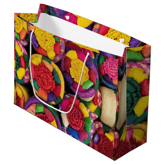 Mexicaanse rieten dozen groot cadeauzakje (Voorkant Gekanteld)