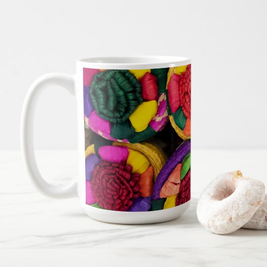 Mexicaanse rieten dozen koffiemok (Met donut)