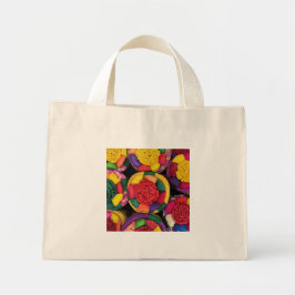 Mexicaanse rieten dozen mini tote bag