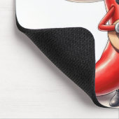 Mexicaanse rode chili peper met gitaar muismat (Hoek)