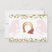 Mexicaanse rode rozen Mis Quince RSVP-kaart RSVP Kaartje (Achterkant)