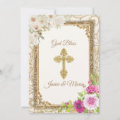 Mexicaanse roze en blauwe sibling Baptisme derde v Kaart (Achterkant)