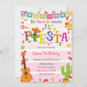 Mexicaanse roze fiesta Birthday - uitnodiging (Voorkant)