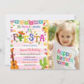 Mexicaanse roze fiesta - uitnodiging van afgelopen (Voorkant)