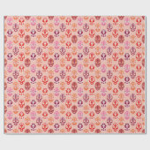 - Mexicaanse roze Lucha Libre Masker Cadeaupapier (Vlak)