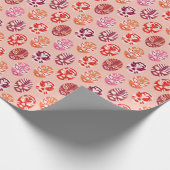 - Mexicaanse roze Lucha Libre Masker Cadeaupapier (Hoek)