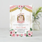 Mexicaanse roze roze laffier kaart (Staand voorkant)