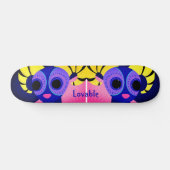 Mexicaanse roze volkskunst persoonlijk skateboard (Horizontaal)