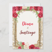 Mexicaanse Rozen - Gezamenlijke verjaardag voor jo Kaart (Achterkant)