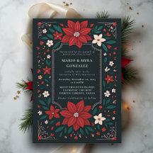 Mexicaanse Rustieke Elegante Bloemige Kerst Huweli