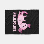 Mexicaanse Salamander Axolotl Fleece Deken (Voorkant (Horizontaal))